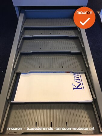 Ladeblok postbak verdeler - Ahrend - 5 delig - grijs