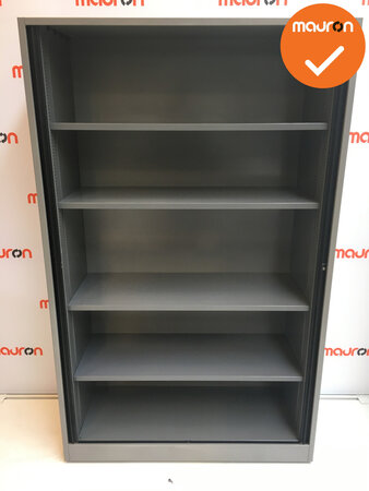 Roldeurkast - Ahrend - 195x120x45cm - Zilvergrijs