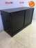 Roldeurkast - Ahrend - 74x120x45cm - zwart - topblad naar keuze
