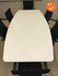 Ahrend 500 vergaderset - 240x120cm - Wit (nieuw blad) - Inclusief 6 nieuw gestoffeerde 350 vergaderstoelen - Zilvergrijs frame