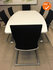 Ahrend 500 vergaderset - 240x120cm - Wit (nieuw blad) - Inclusief 6 nieuw gestoffeerde 350 vergaderstoelen - Zilvergrijs frame