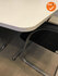 Ahrend 500 vergaderset - 240x120cm - Wit (nieuw blad) - Inclusief 6 nieuw gestoffeerde 350 vergaderstoelen - Zilvergrijs frame