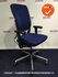 Ahrend 230 - hoge rug - blauw suède stoffering