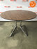 Ahrend vergadertafel - rond - Bruin - Mehes - 120cm - Chroom onderstel