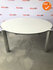 Ahrend 1030 vergadertafel - rond - wit - Chroom frame - 160cm