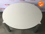 Ahrend 1030 vergadertafel - rond - wit - Chroom frame - 160cm