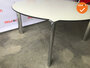 Ahrend 1030 vergadertafel - rond - wit - Chroom frame - 160cm