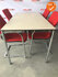 Vergaderset - 160x80cm - Ahorn - 4 poots - Chroom onderstel - Inclusief 4 Ahrend 230 vergaderstoelen