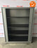 Roldeurkast - Ahrend - 160x120x45cm - Zilvergrijs - Zilvergrijs kunstof deur