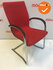 Ahrend 230 vergaderstoel - bestaande rode stoffering - verchroomd frame