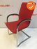 Ahrend 230 vergaderstoel - bestaande rode stoffering - verchroomd frame