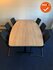 Ahrend Vergadertafel - 240x120cm - tonvormig - Oak medium melamine
