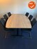 Ahrend Vergadertafel - 240x120cm - tonvormig - Oak medium melamine
