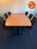 Ahrend Vergadertafel - 240x120cm - tonvormig - beuken melamine
