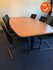 Ahrend Vergadertafel - 240x120cm - tonvormig - beuken melamine