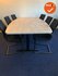 Ahrend Vergadertafel - 240x120cm - tonvormig - Oak light melamine