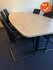 Ahrend Vergadertafel - 240x120cm - tonvormig - Oak light melamine