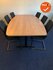 Ahrend Vergadertafel - 240x120cm - tonvormig - Kersen Havanna melamine
