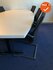 Ahrend Vergadertafel - 240x120cm - tonvormig - wit melamine (extra dik)