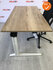 Ahrend Essa slingerbureau - refurbished - afmetingen naar keuze - Halifax naturel melamine blad en wit onderstel