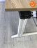 Ahrend Essa slingerbureau - refurbished - afmetingen naar keuze - Halifax naturel melamine blad en wit onderstel