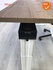 Ahrend Essa slingerbureau - refurbished - afmetingen naar keuze - halifax tobacco melamine blad en wit onderstel