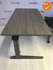 Ahrend Essa handmatig verstelbaar bureau - afmetingen naar keuze -nieuw oak dark melamine blad - antraciet onderstel