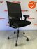 Haworth Comforto 59 - zwarte stoffering - gepolijst aluminium voetkruis