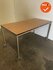 Ahrend Move-it design vergadertafel - 160x80 - Bamboo - volkern - gepolijst aluminium onderstel