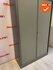 Roldeurkast - Ahrend - 195x120x45cm - zilvergrijs met lichtbeige deuren