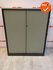 Roldeurkast - Ahrend - 144x120x45cm - Zilvergrijs met lichtbeige deuren