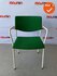 Ahrend 460 vergaderstoel - groene stoffering - wit frame