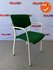 Ahrend 460 vergaderstoel - groene stoffering - wit frame