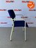 Ahrend 460 vergaderstoel - felblauwe stoffering - wit frame