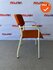 Ahrend 460 vergaderstoel - oranje stoffering - wit frame
