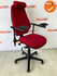 RH Logic 400 - Rode stoffering - met hoofdsteun - Zwart voetkruis - Inclusief RH8R armlegger 82000 armleuningen