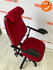 RH Logic 400 - Rode stoffering - met hoofdsteun - Zwart voetkruis - Inclusief RH8R armlegger 82000 armleuningen