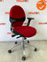 RH Logic Extend 100 - Rood/zwarte stoffering - Zilvergrijs voetkruis