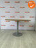 Ahrend vergadertafel - rond - 120 cm - Trompetvoet zilvergrijs - Halifax Naturel bovenblad