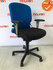 Haworth Comforto 77 - Blauw/Zwarte stoffering - zwart voetkruis