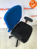 Haworth Comforto 77 - Blauw/Zwarte stoffering - zwart voetkruis