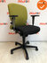 Haworth Comforto 77 - Geel/Zwarte stoffering - zwart voetkruis