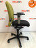 Haworth Comforto 77 - Geel/Zwarte stoffering - zwart voetkruis