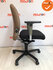 Haworth Comforto 77 - bruin/zwarte stoffering - zwart voetkruis