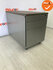 Ladeblok - 57x42x76cm - Zilvergrijs - 3 lades - zilvergrijs metalen front - topblad naar keuze