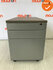Ladeblok - 57x42x76cm - Zilvergrijs - 3 lades - zilvergrijs metalen front - topblad naar keuze