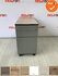 Ladeblok - 57x32x76cm - Zilvergrijs - 3 lades - zilvergrijs metalen front - topblad naar keuze