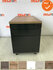 Ladeblok - 57x42x76cm - Antraciet - 3 lades - zwart metalen front - topblad naar keuze