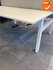Ahrend Balance duo slingerverstelbaar bureau - 160x80cm - wit onderstel - wit bovenblad - Inclusief akoestisch scherm