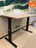 Aluforce Pro 140HC zit-sta bureau - Halifax Naturel blad - 160x80 zwart onderstel - Showroommodel